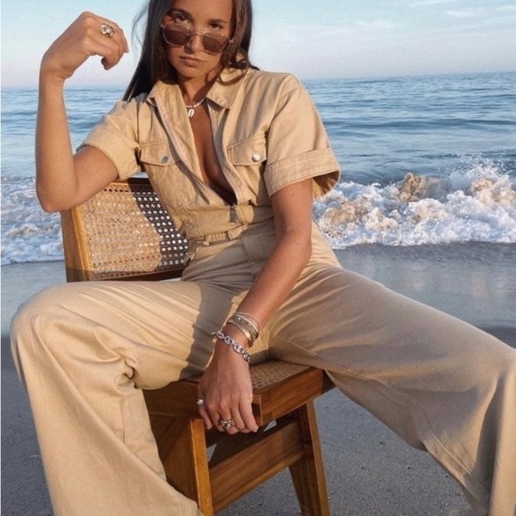 WeWoreWhat Tan Jumpsuit - Picture 2 of 14